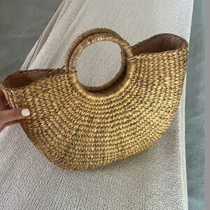 Woven Straw Summer Tote Bag